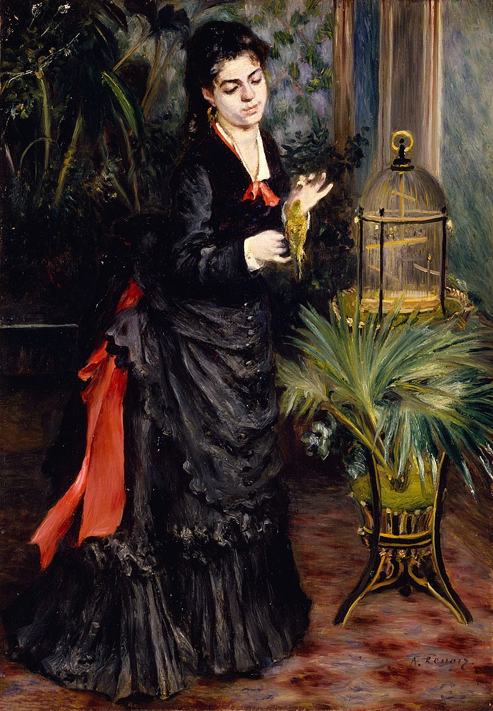 7 Cockatoo (and parrots) symbolic meaning in visual arts Renoir woman with a parrot